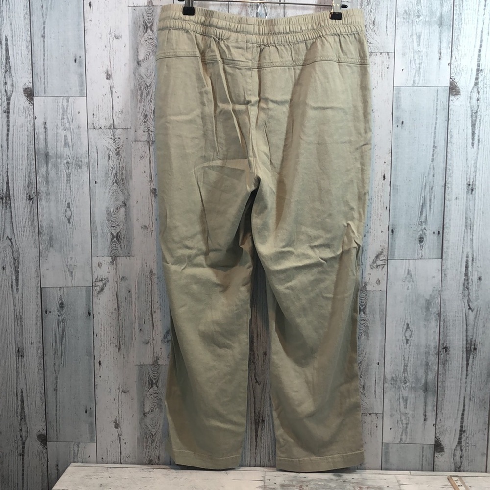 32 Degrees Cool Linen Blend Pull On Ankle Pants Large - Picture 3 of 9